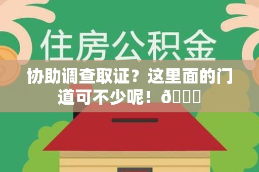 成都协助调查取证？这里面的门道可不少呢！😎