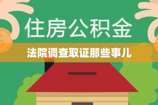 成都法院调查取证那些事儿