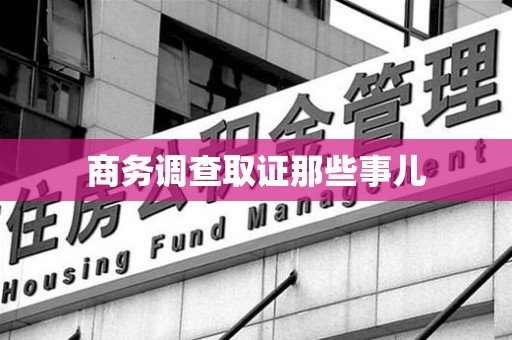 成都商务调查取证那些事儿