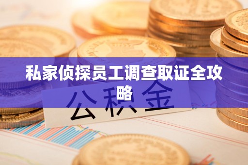 成都私家侦探员工调查取证全攻略